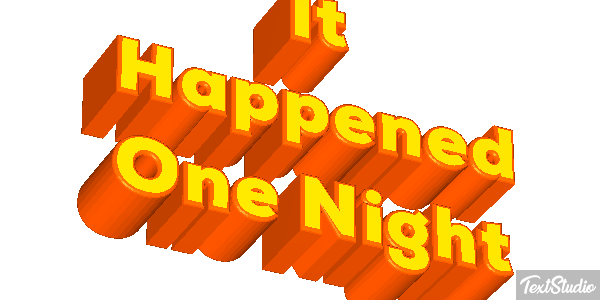 It Happened One Night Effetto testo