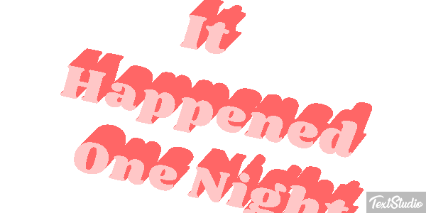 It Happened One Night Effetto testo