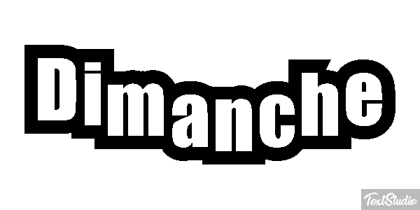 Dimanche Text effect