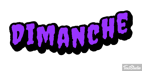 Dimanche Text effect