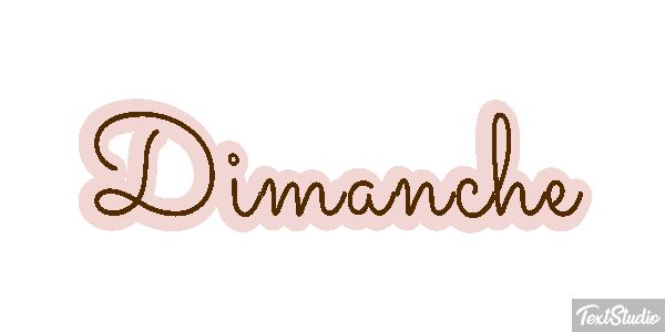 Dimanche Text effect