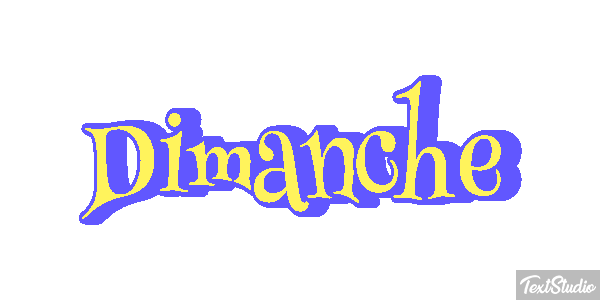 Dimanche Text effect