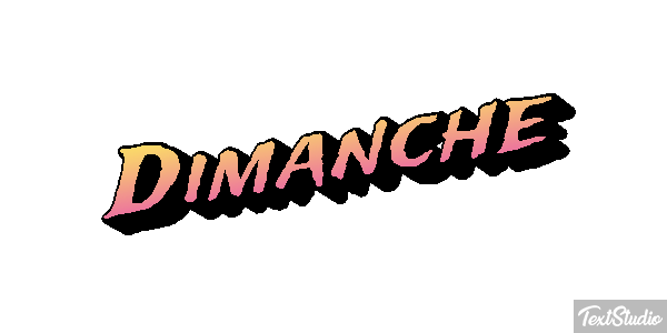 Dimanche Text effect