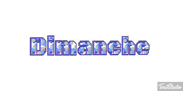 Dimanche Text effect