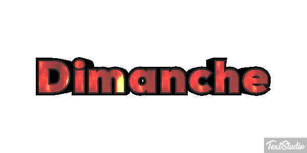 Dimanche Text effect
