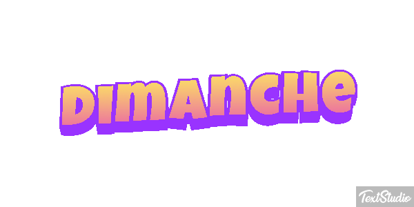 Dimanche Text effect