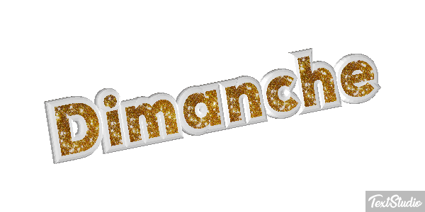 Dimanche Text effect