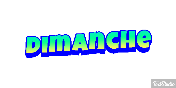 Dimanche Text effect