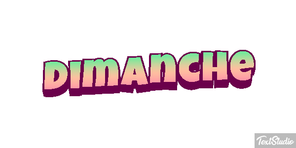 Dimanche Text effect