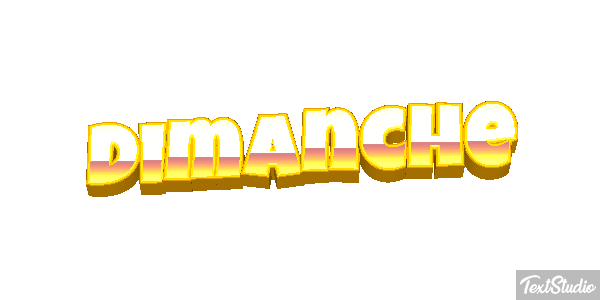 Dimanche Text effect