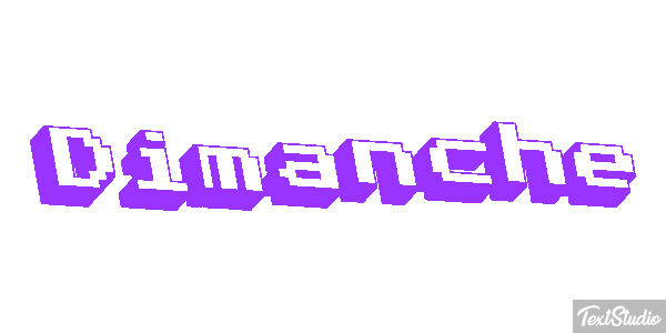 Dimanche Text effect