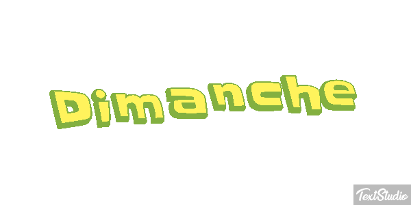 Dimanche Text effect