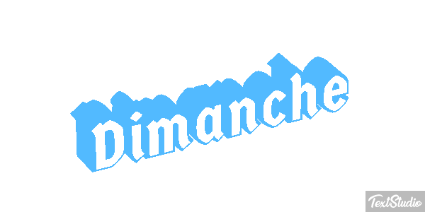 Dimanche Text effect