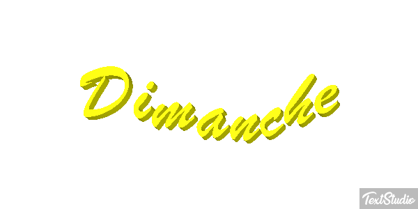 Dimanche Text effect