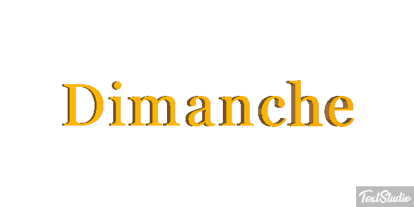 Dimanche Text effect