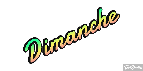 Dimanche Text effect