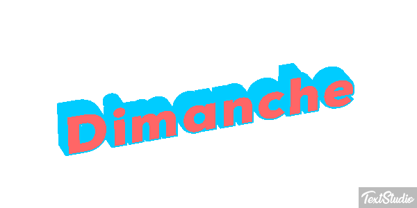 Dimanche Text effect