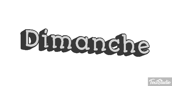 Dimanche Text effect