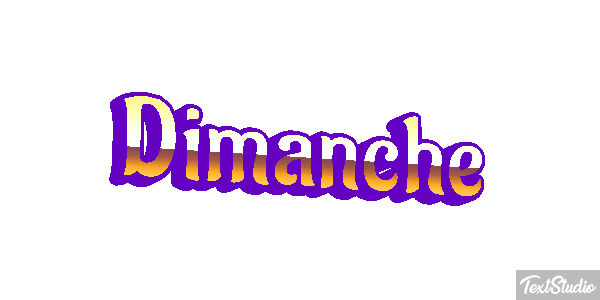 Dimanche Text effect