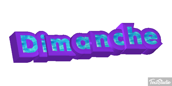 Dimanche Text effect