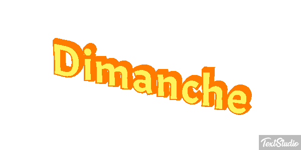 Dimanche Text effect