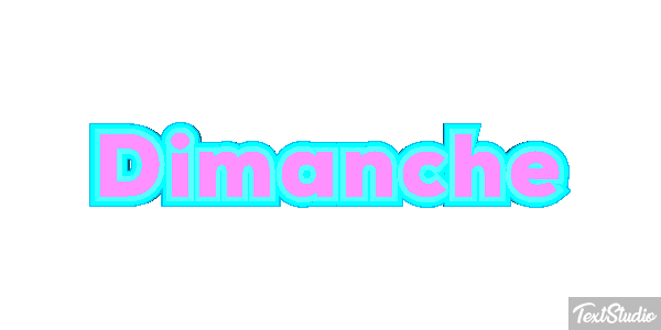 Dimanche Text effect