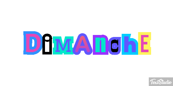 Dimanche Text effect