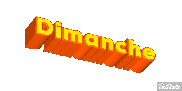 Dimanche Text effect