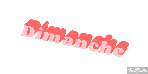 Dimanche Text effect