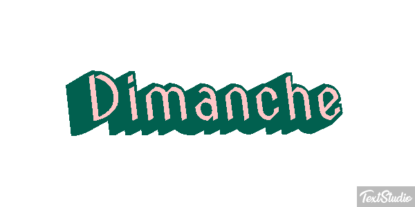 Dimanche Text effect