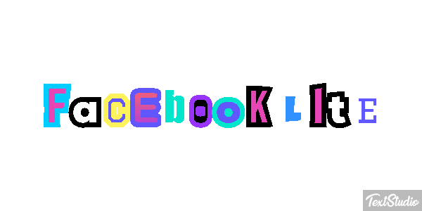 Facebook Lite Metin efekti