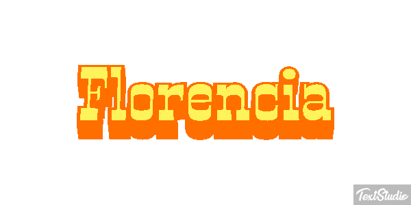 Florencia テキスト効果
