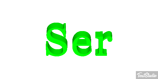 Ser Texteffekt