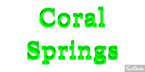 Coral Springs Effetto testo