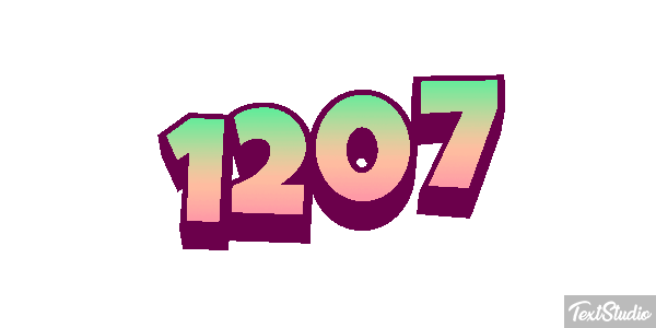 1207 Text effect