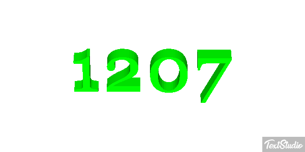 1207 Text effect