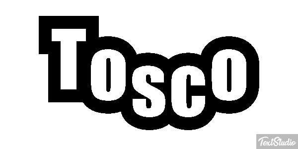 Tosco Текстовый эффект