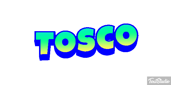 Tosco Текстовый эффект