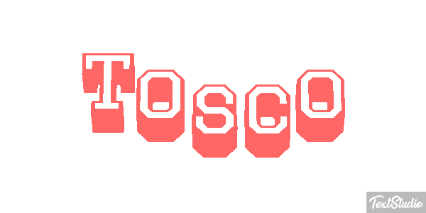Tosco Текстовый эффект