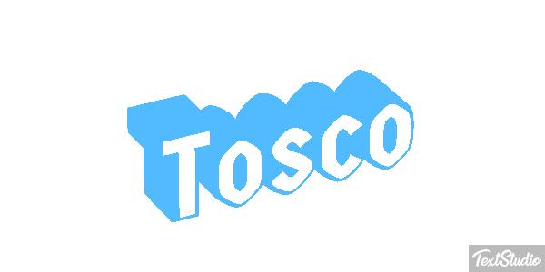 Tosco Текстовый эффект