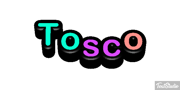 Tosco Текстовый эффект