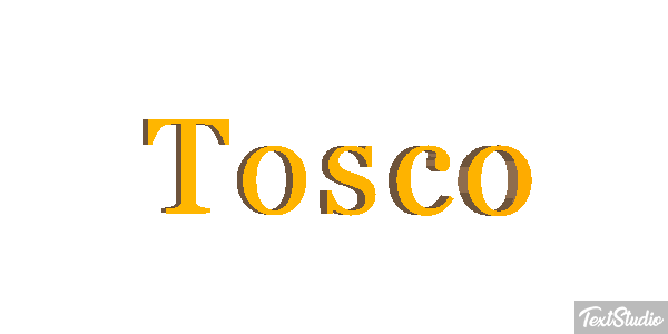 Tosco Текстовый эффект