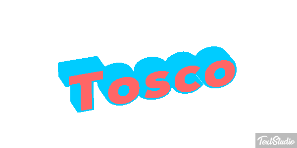 Tosco Текстовый эффект