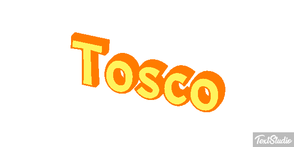 Tosco Текстовый эффект