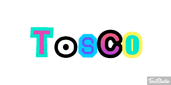 Tosco Текстовый эффект