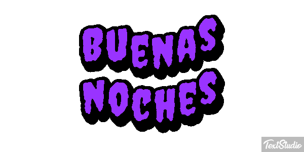 Buenas noches テキスト効果