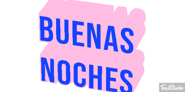 Buenas noches テキスト効果
