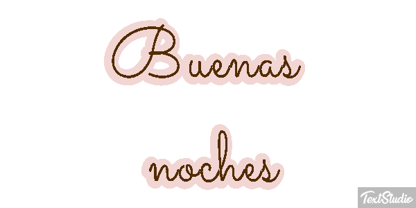 Buenas noches テキスト効果