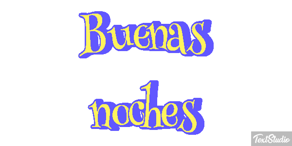 Buenas noches テキスト効果