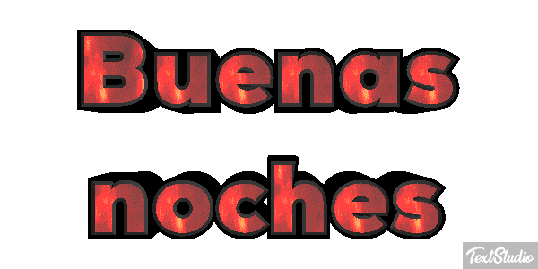 Buenas noches テキスト効果